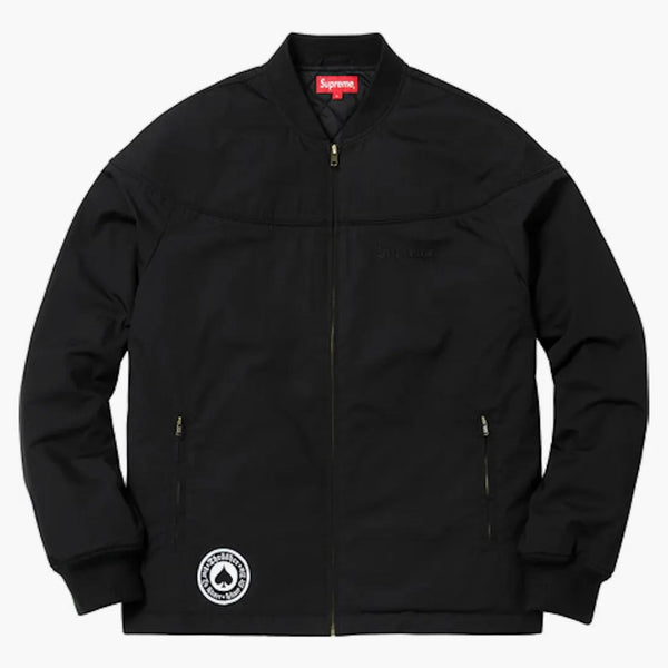 Supreme Thrasher Poplin Crew chaqueta negra