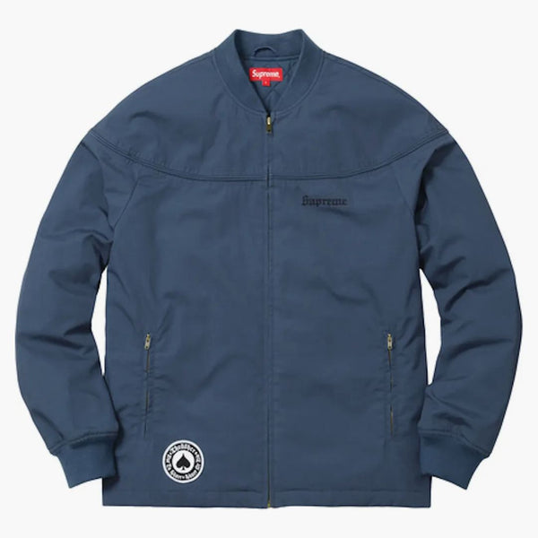 Supreme Thrasher Poplin Crew Jacket Light Navy