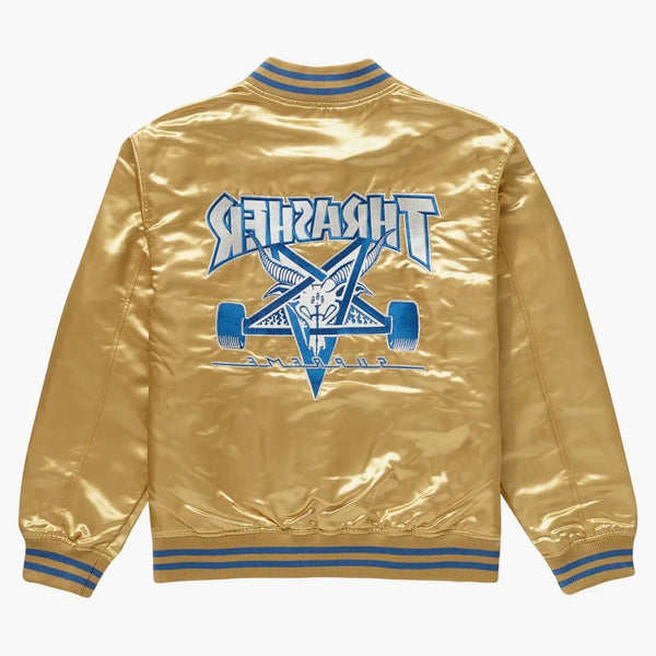 Supreme Thrasher Satin Varin Jacket Gold