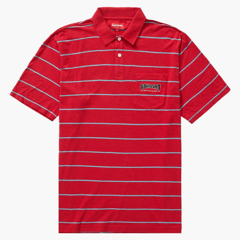 Nejvyšší Thrasher Stripe Polo Red