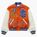 Supreme Tiger Varsity Jacket Orange