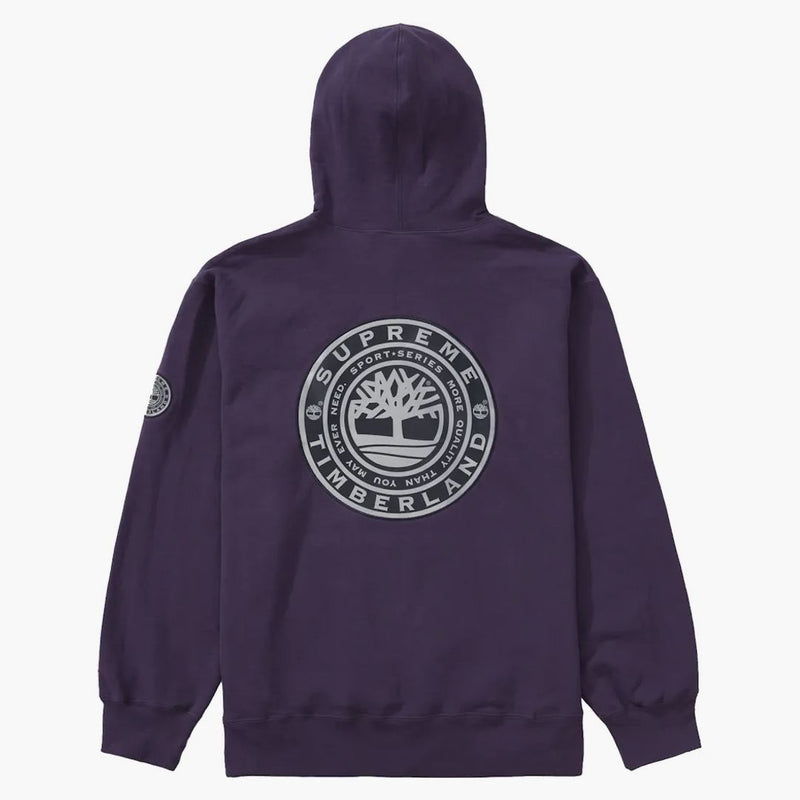 Sudadera suprema de timberland con capucha polvorienta púrpura