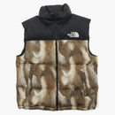 Supreme The North Face Fur Print Nuptse Brown