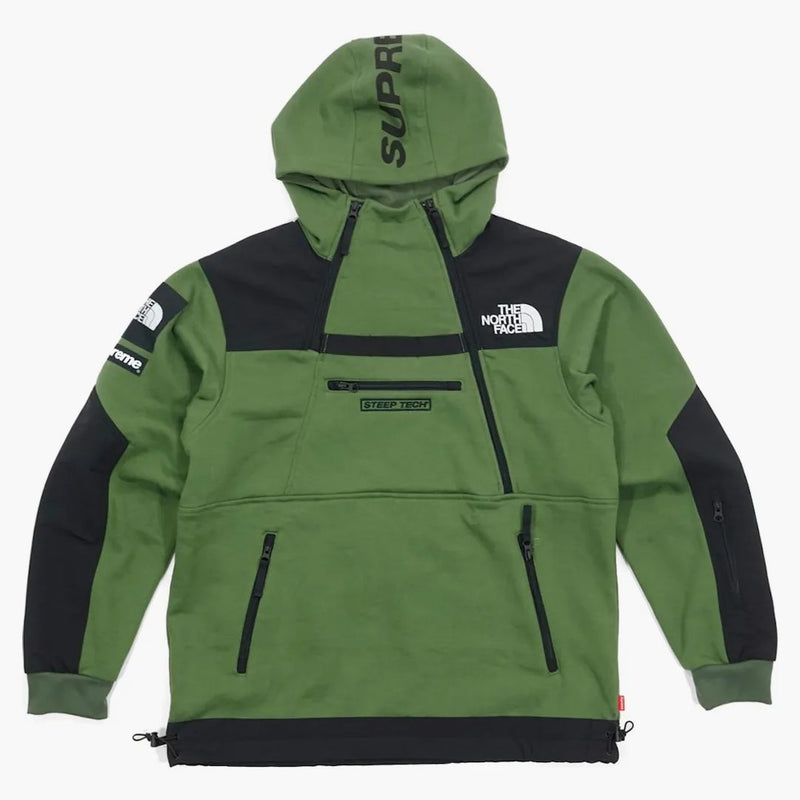 Supreme The North Face Steep Tech Hooded Sweatshirt Olive