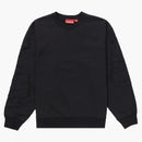 Supreme Tonal Applique Crewneck Black