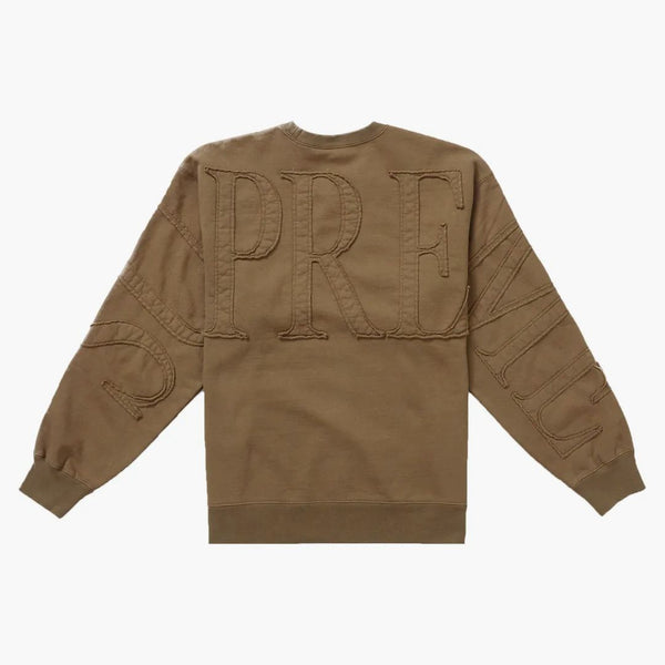 Nejvyšší tónová aplikace Crewneck Olive Brown
