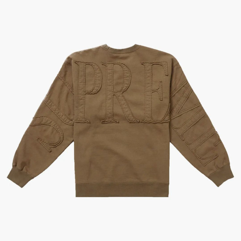Nejvyšší tónová aplikace Crewneck Olive Brown
