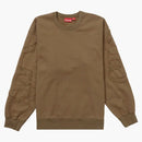 Supremo tonale Applique Crewneck Olive Brown