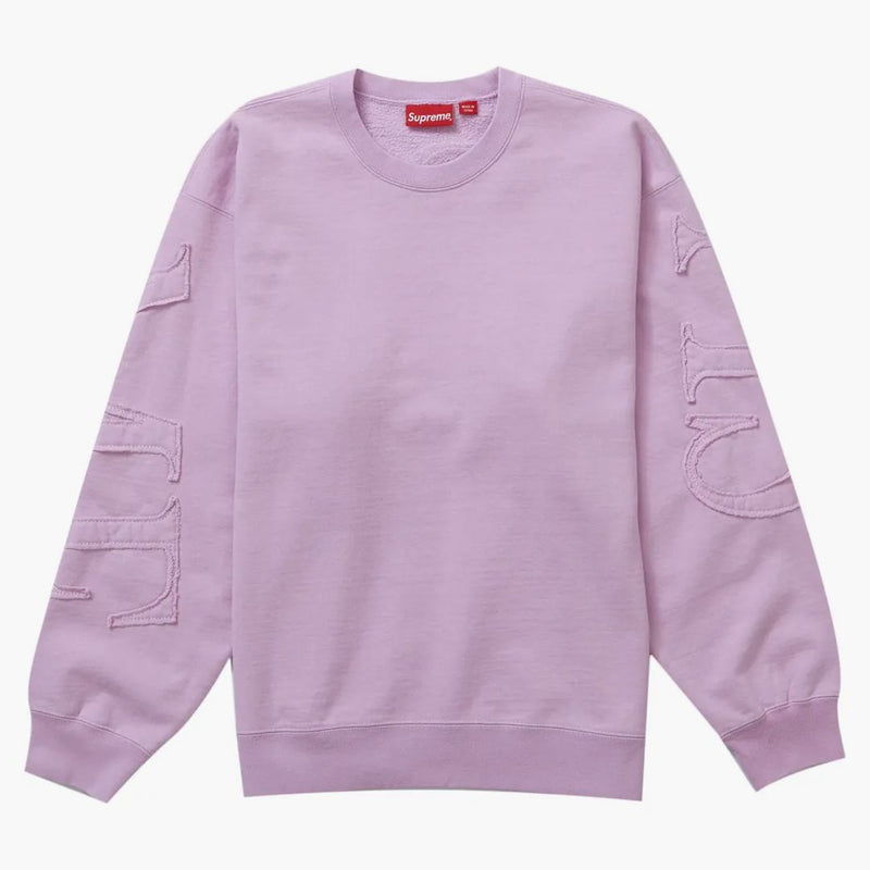Nejvyšší tonální aplikace Crewneck bledě růžová