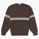 Supreme Tonal Applique Sweater Brown