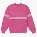 Supreme Tonal Applique Sweater Dark Pink