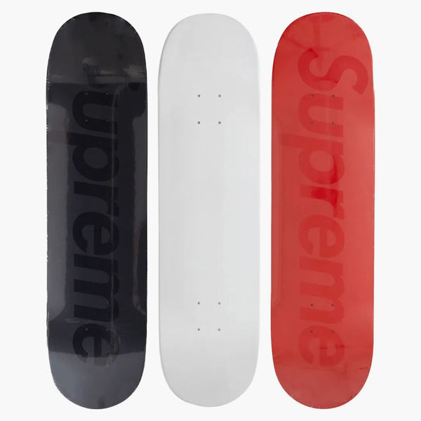 Supreme Tonal Box Logo Skateboard Deck Set Multicolor