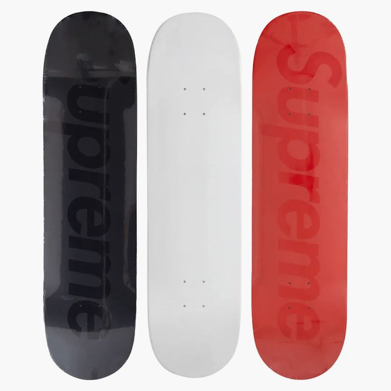Supreme Tonal Box Logo Skateboard Deck Set Multicolor