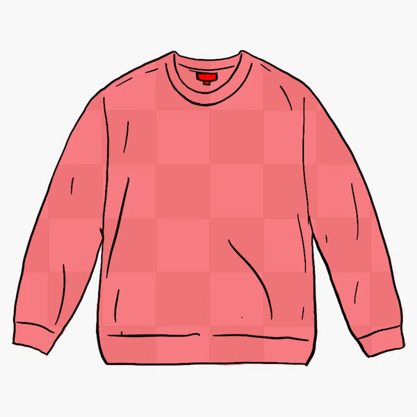 Nejvyšší tonální šachovnice malý box svetr korál