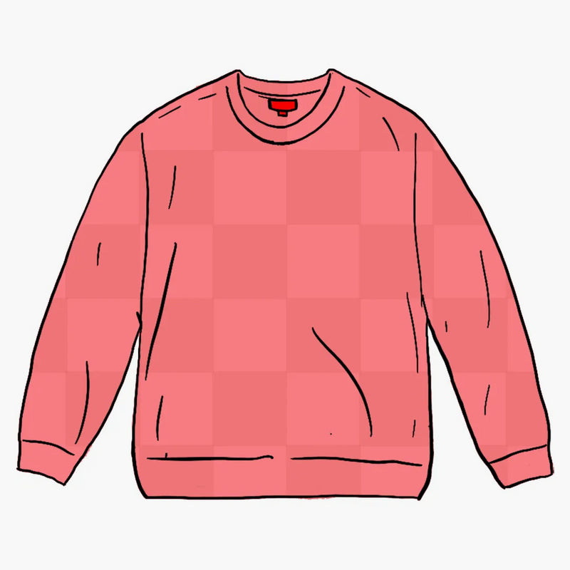 Nejvyšší tonální šachovnice malý box svetr korál
