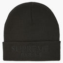 Supreme Tonal Logo Beanie Black