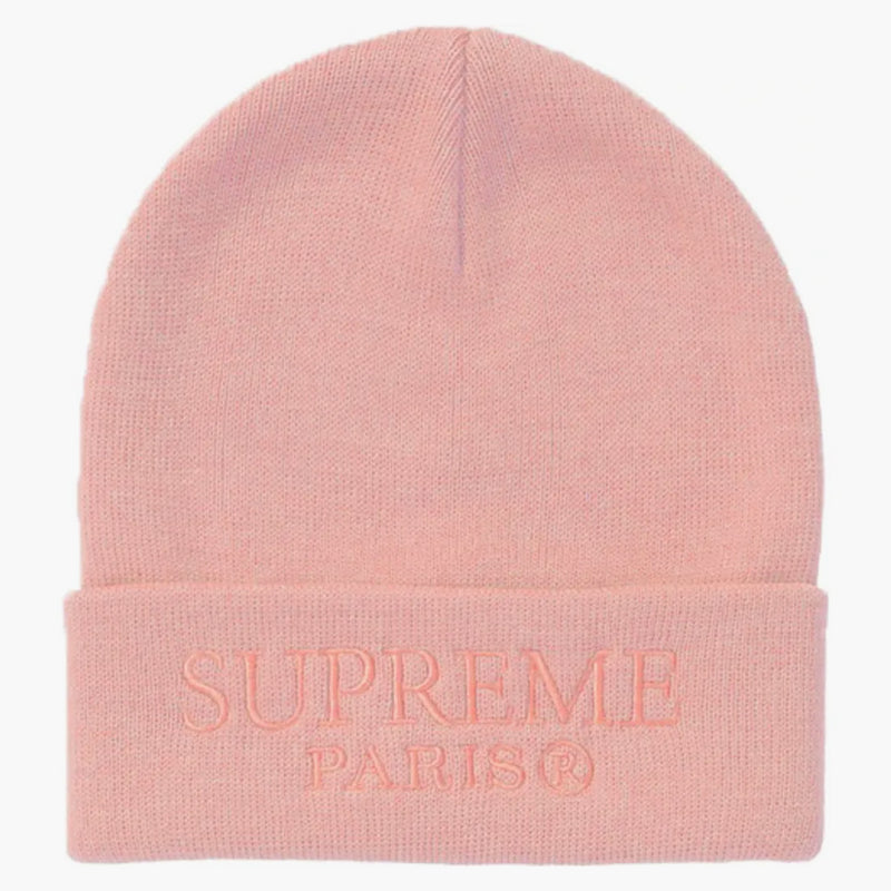 Supreme Tonal Logo Beanie Light Pink