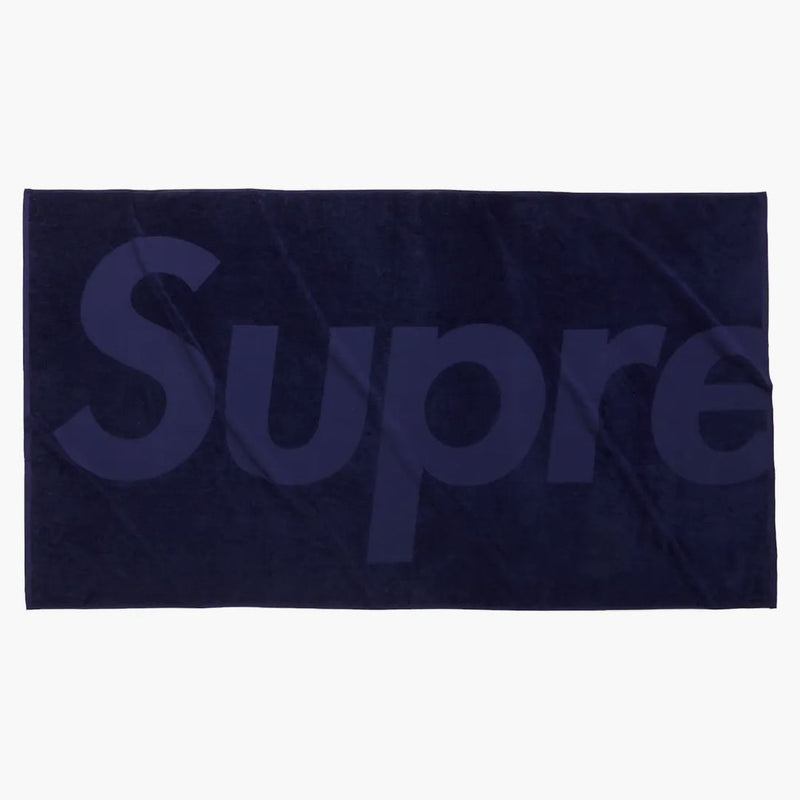Supreme Tonal Logo Towel Navy