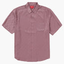 Nejvyšší tonální monogram Silk S/S tričko Dusty Fialové