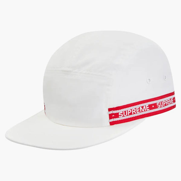 Supreme Tonal Tape Camp Cap White