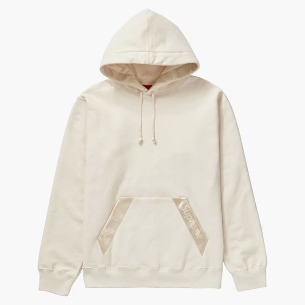 Supreme Tonal Webbing Hooded Sweatshirt Natural