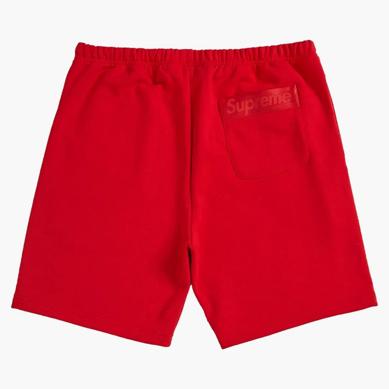 Supreme Tonal Webbing Sweatshort Red