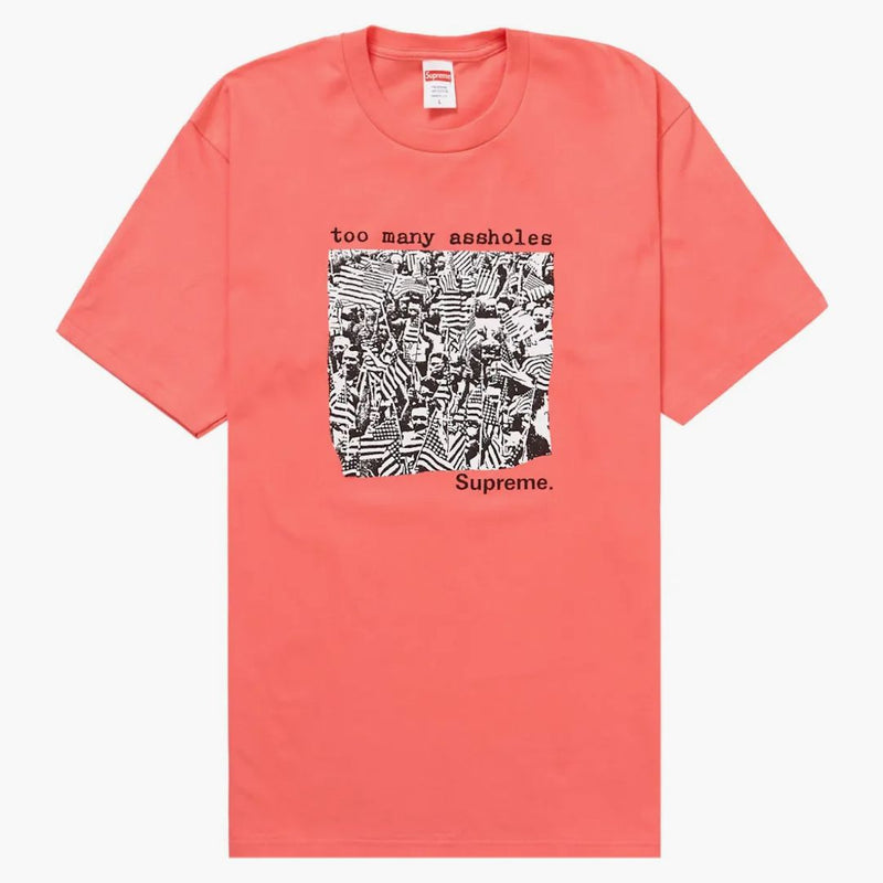 Nejvyšší příliš mnoho kreténů Tee Bright Coral