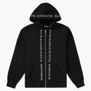 Supreme topline zip up sweatshirt black