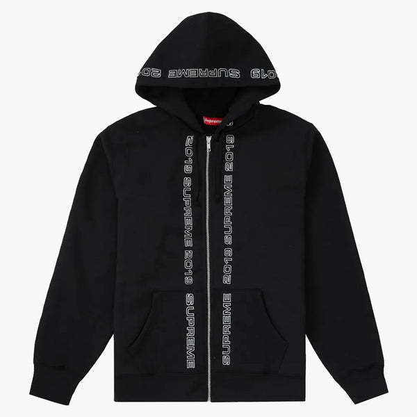 Supreme Topline Zip Up Sweatshirt Black