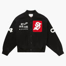 Supreme Tourist Varsity Jacket Black