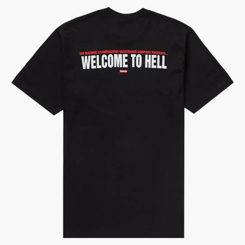 Supreme Toy Machine Welcome To Hell Tee Black