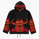 Supreme Toy Machine Zip Up Hooded Sweater Black
