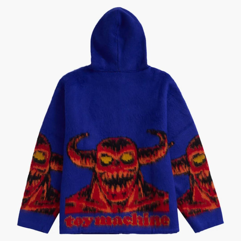 Nejvyšší hračkový stroj na zip svetr s kapucí modrý