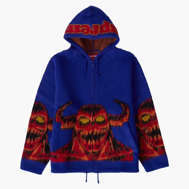 Nejvyšší hračkový stroj na zip svetr s kapucí modrý