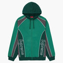 Supreme Track Paneled Zip Up Hooded Sweatshirt Light Pine