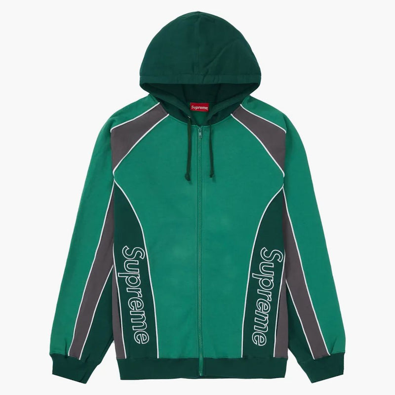 Nejvyšší stopa obložený zip Up Hooled Mikina Light Pine