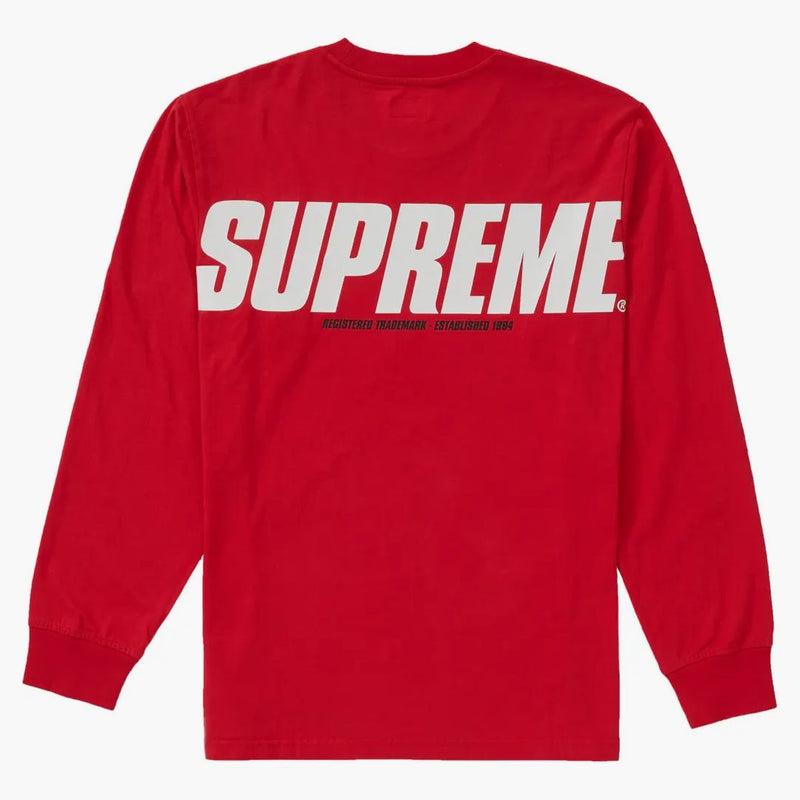 Supreme Trademark L/S Top Red