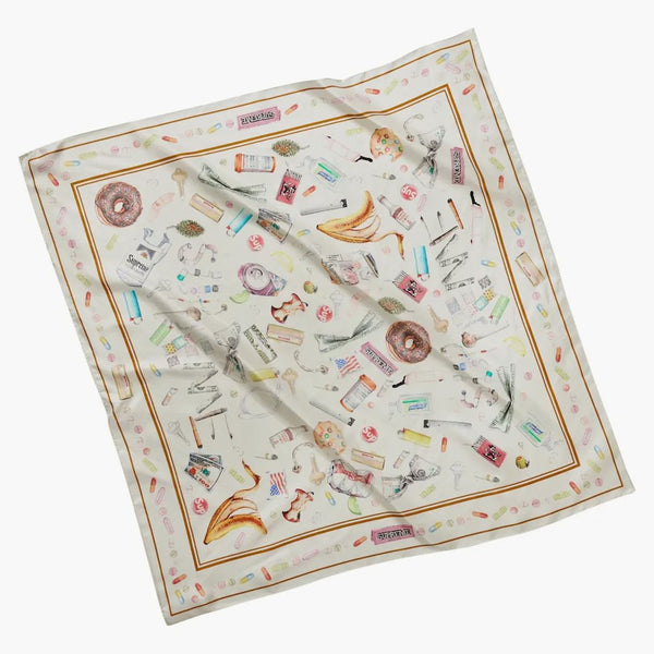 Nejvyšší odpadky Silk Scarf vícebarev