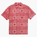 Supreme Tray Jacquard S/s skjorta röd