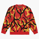 Supreme Tribal Camo Sweater Red