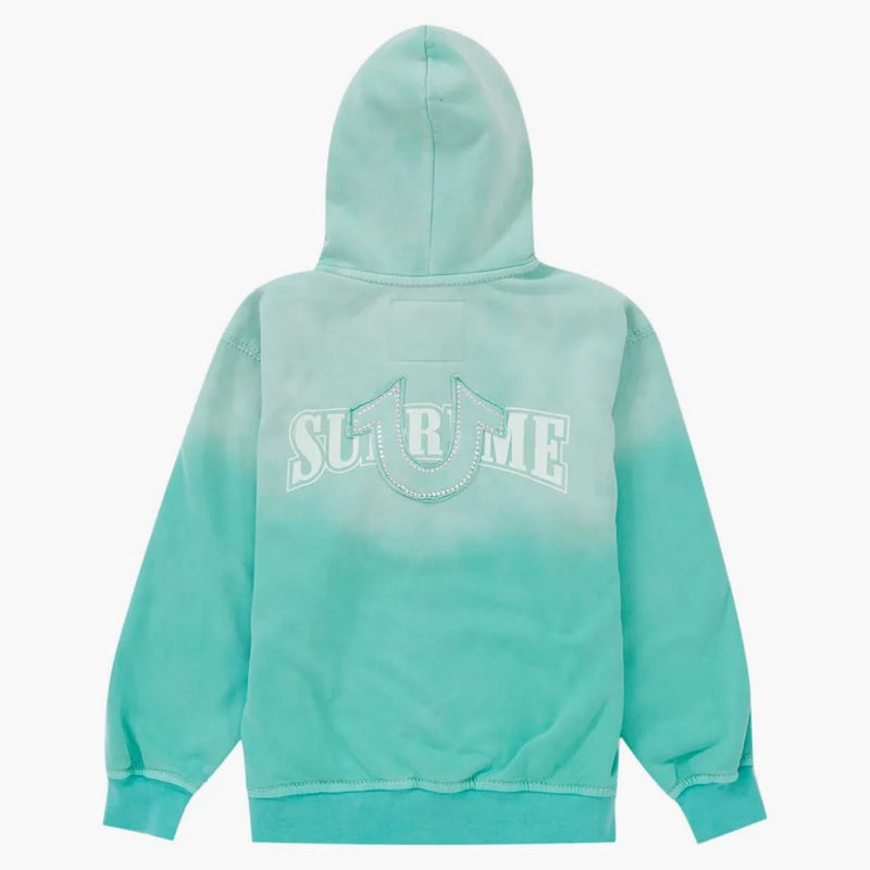 Supreme True Religion Zip Up Hooded Sweatshirt (FW22) Aqua