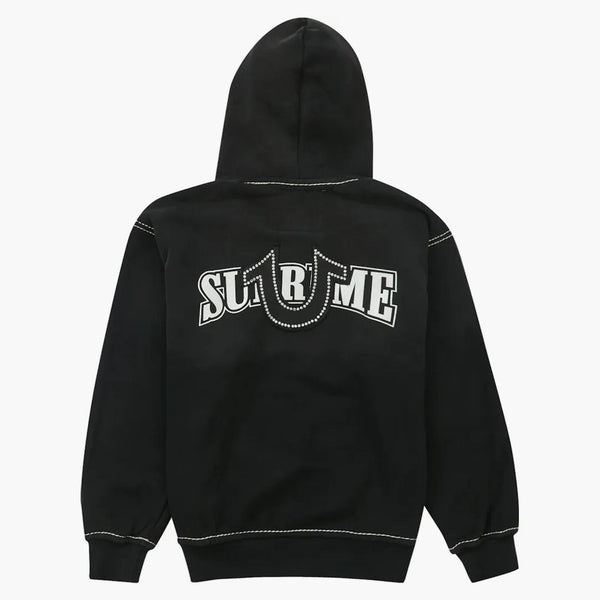 Supreme True Religion Zip Up Felpa con cappuccio (FW22) Black