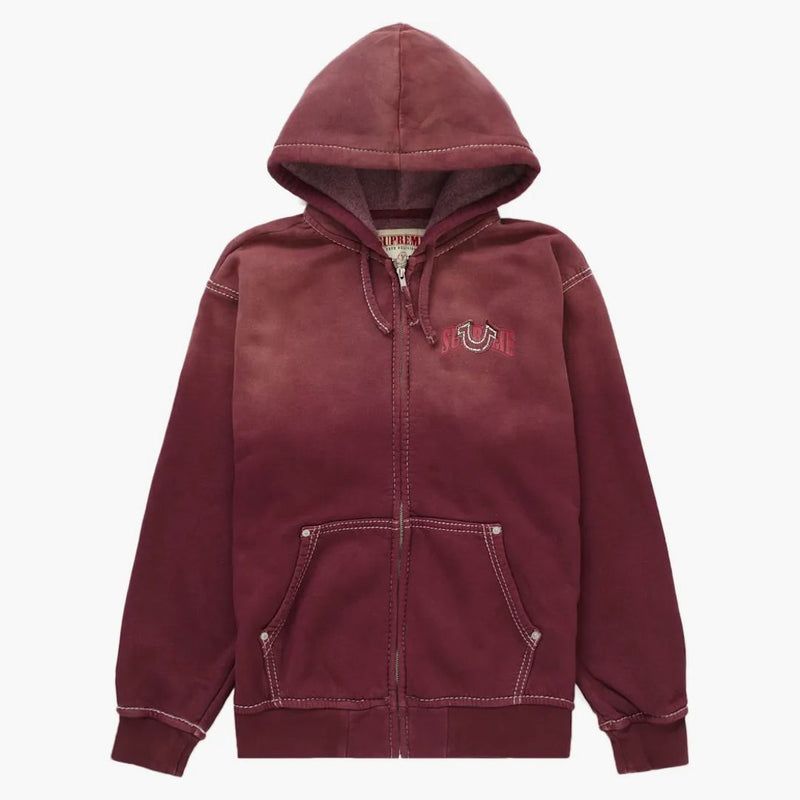 Supreme True Religion Zip Up Felpa con cappuccio (FW22) Egglant