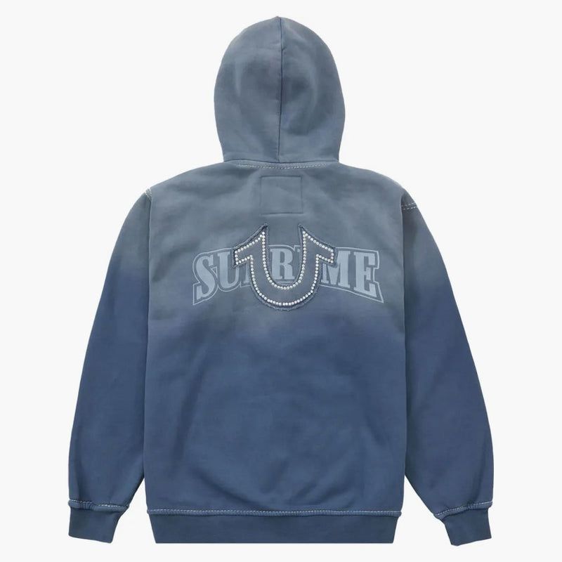 Supreme True Religion Zip Up Hooded Mikina (FW22) Indigo