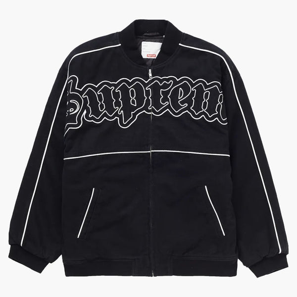 Supreme Tewt Old English Varsity Jacket Black