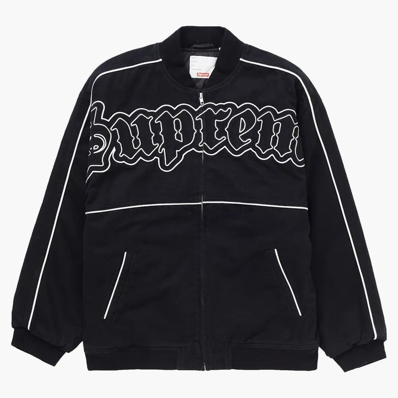 Supreme Tewt Old English Varsity Jacket Black