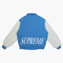 Supreme Twill Varsity Varsity Jacket Light Blue