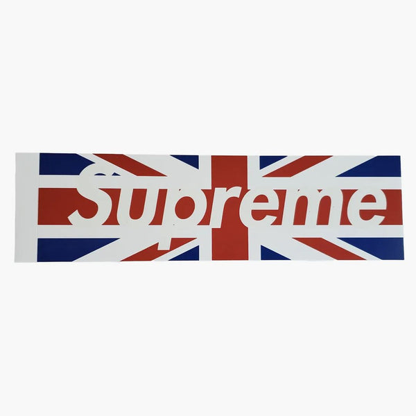 Supreme UK Union Jack Box Logo Sticker