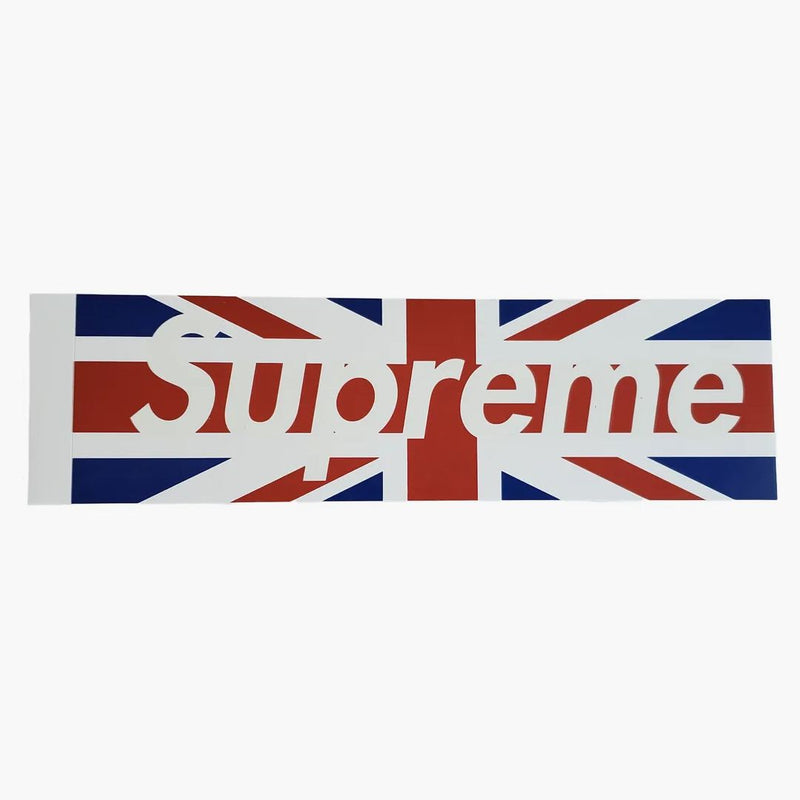 Supreme UK Union Jack Box Logo Sticker
