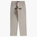 Jean a strati sotto copertura supremo lavato grigio